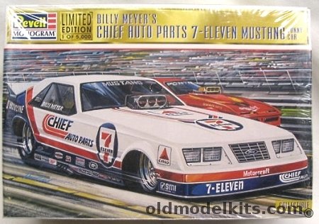 Revell 1/24 Billy Meyer's Chief Auto Parts 7-Eleven Mustang Funny Car, 85-4116 plastic model kit